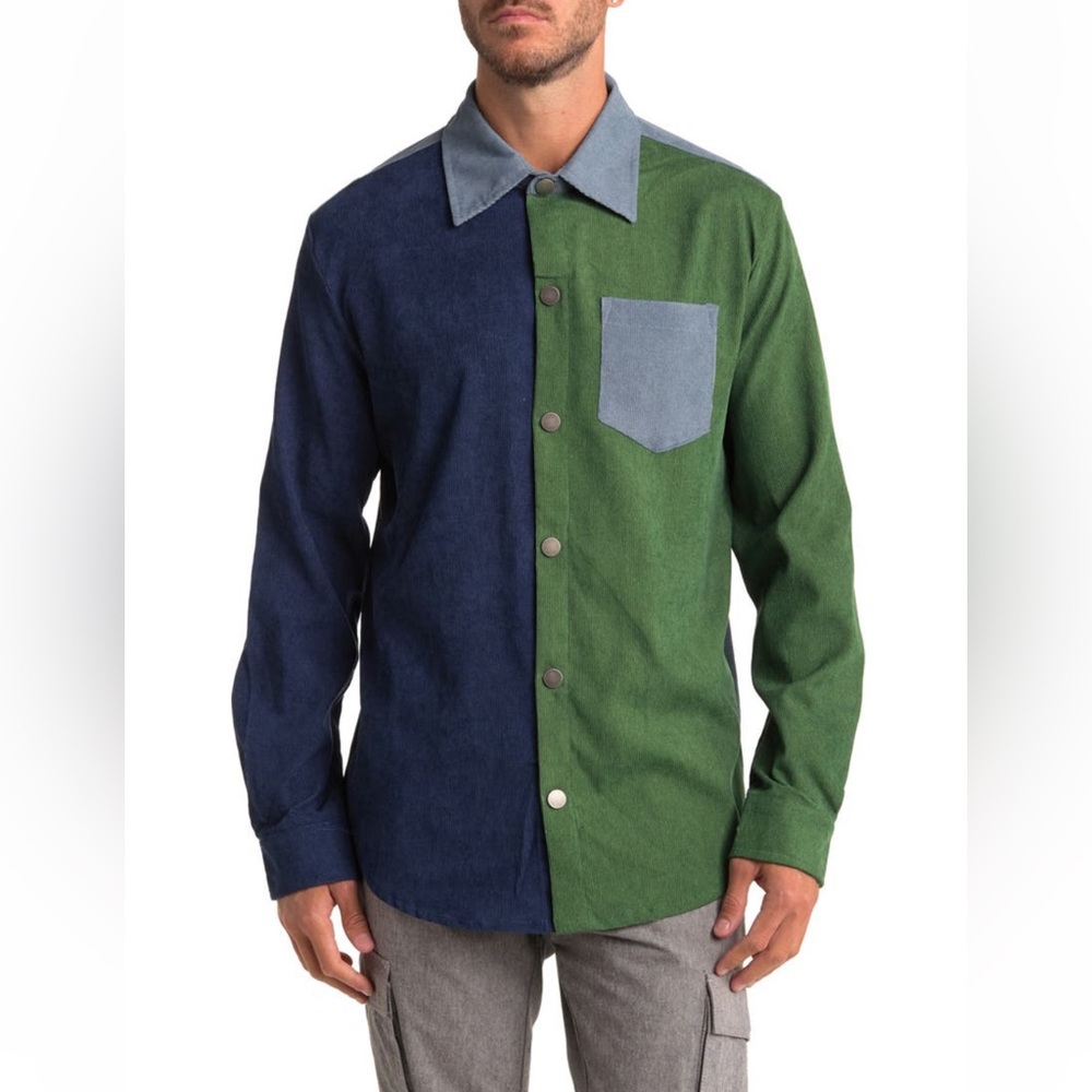 AMERICAN STITCH Colorblock Corduroy Shirt